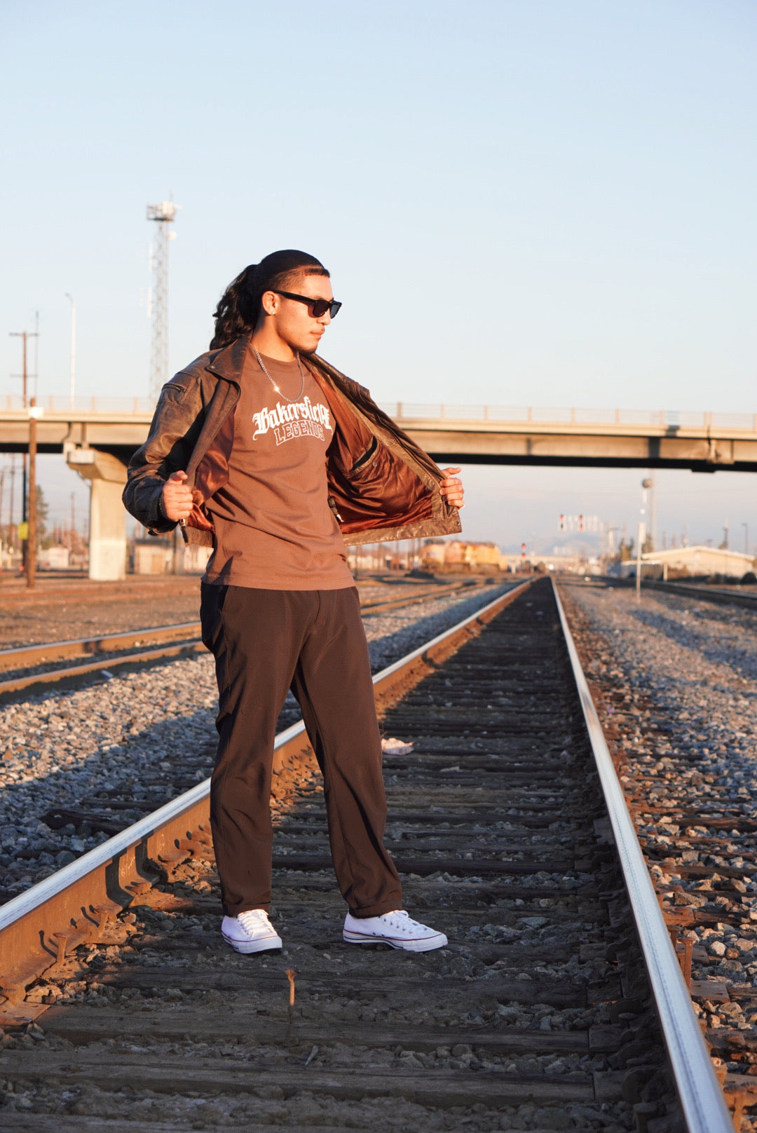 Mocha Bakersfield Legends - Retro Vintage Oversize Tee