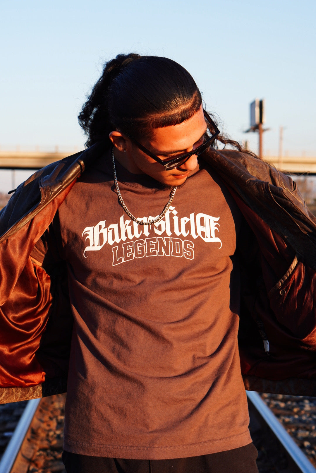 Mocha Bakersfield Legends - Retro Vintage Oversize Tee