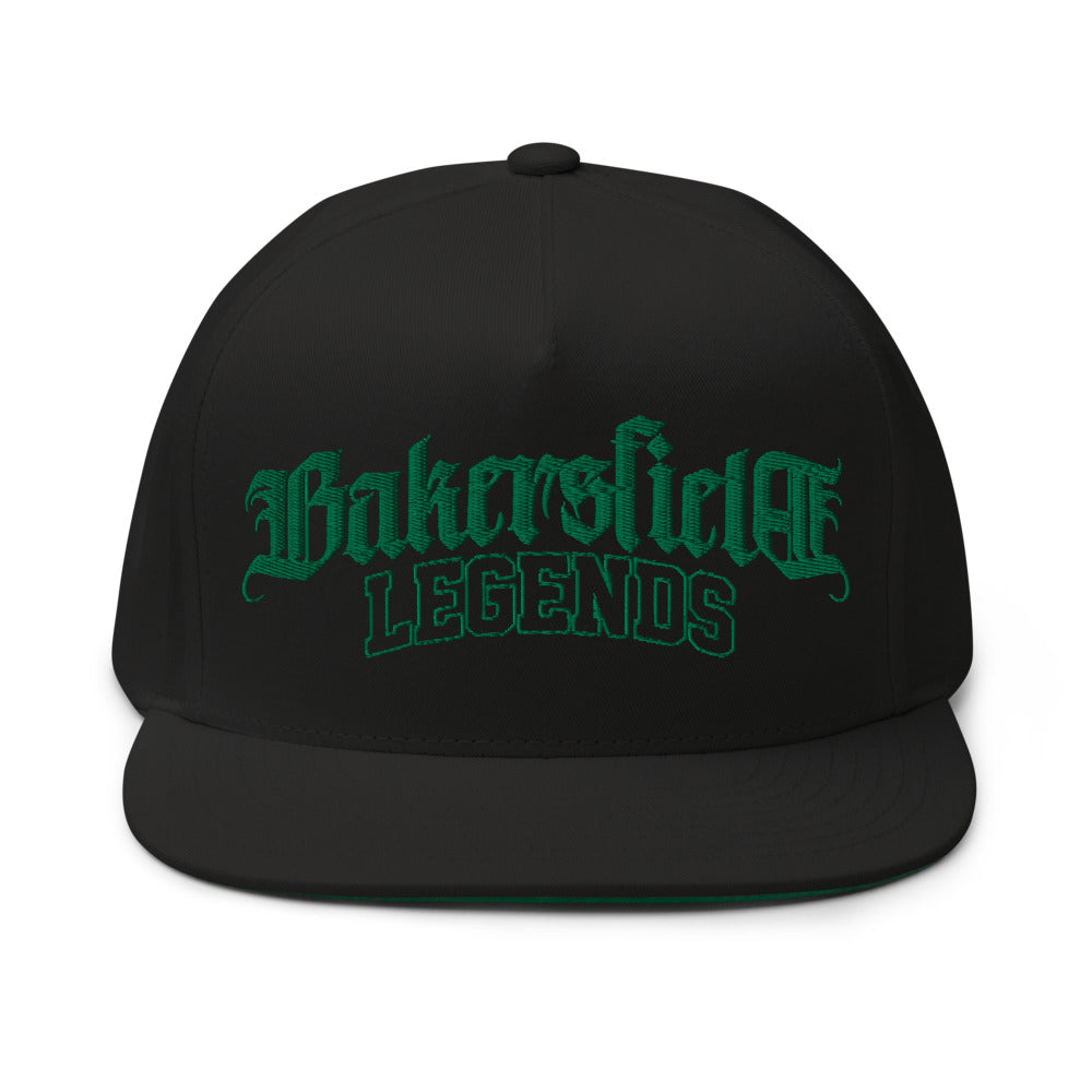 Bakersfield Legends Money Flat Bill Cap - White & Black