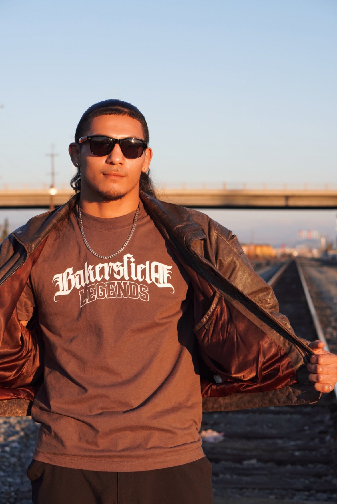 Mocha Bakersfield Legends - Retro Vintage Oversize Tee