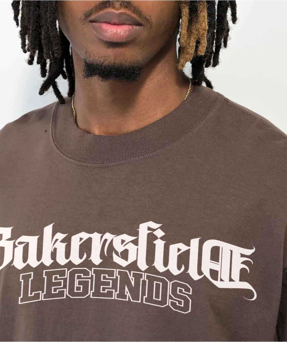 Mocha Bakersfield Legends - Retro Vintage Oversize Tee