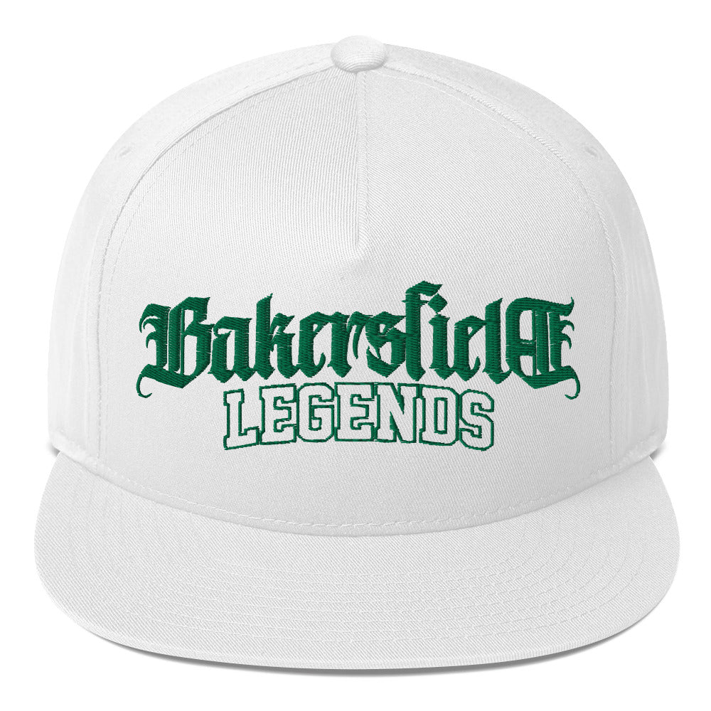 Bakersfield Legends Money Flat Bill Cap - White & Black