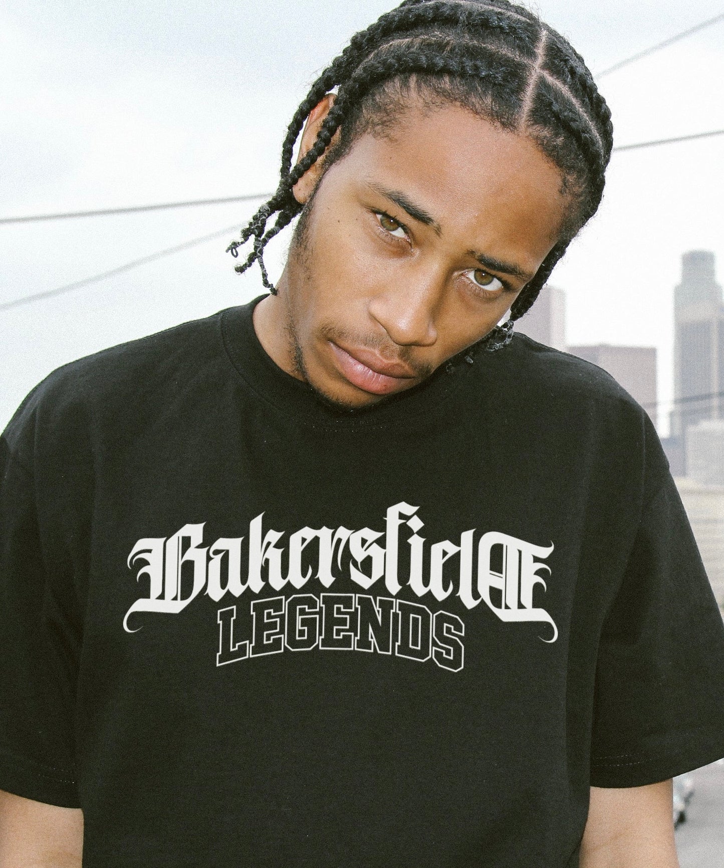 Black Bakersfield Legends - Retro Vintage Oversize Tee