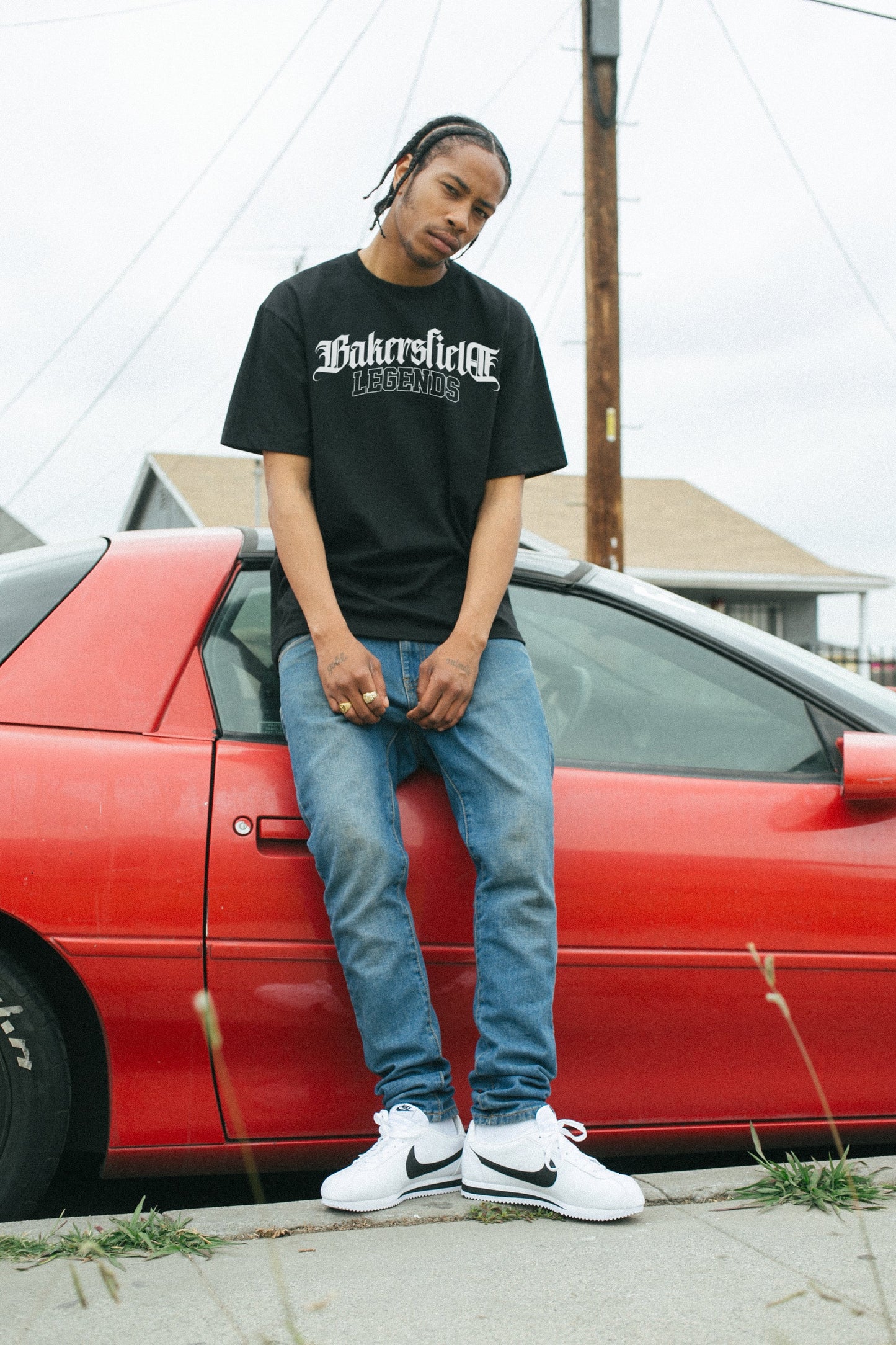 Black Bakersfield Legends - Retro Vintage Oversize Tee