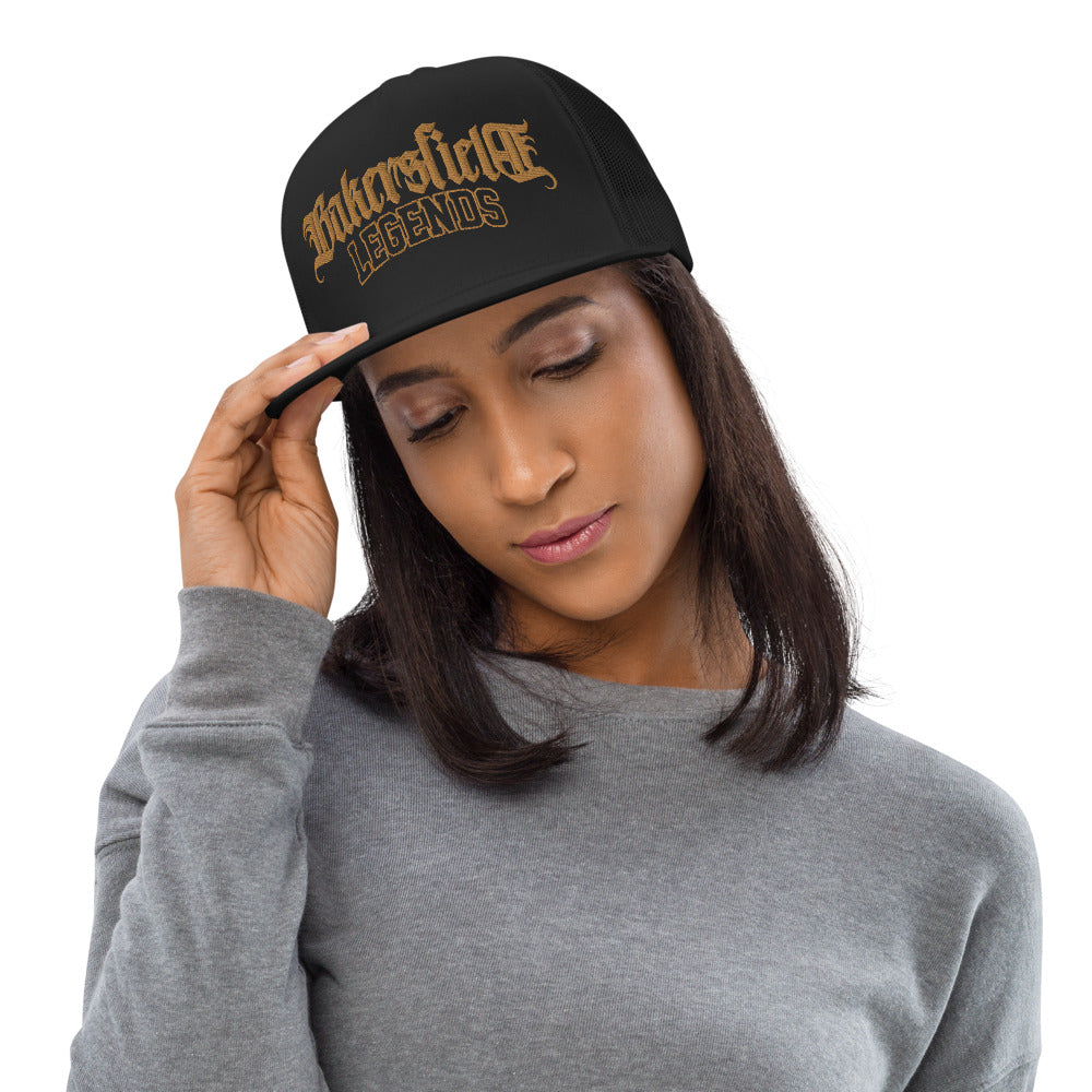 Bakersfield Legends Classic Trucker Cap - Black & Gold