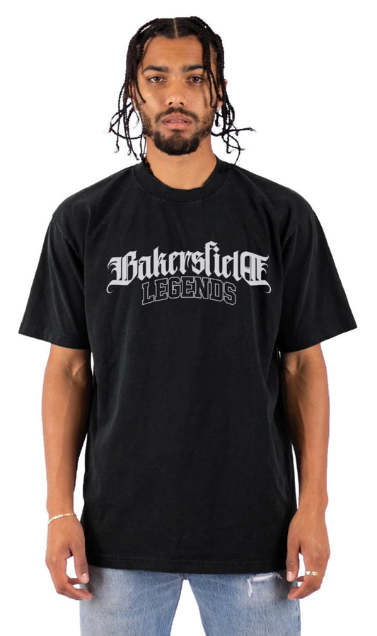 Black Bakersfield Legends - Retro Vintage Oversize Tee