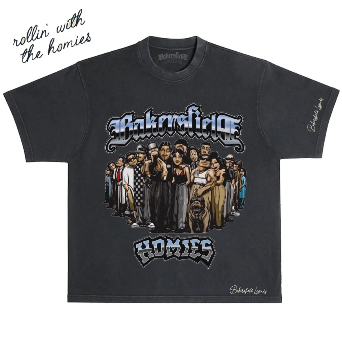 Bakersfield Homies - Premium Vintage Oversize Tee