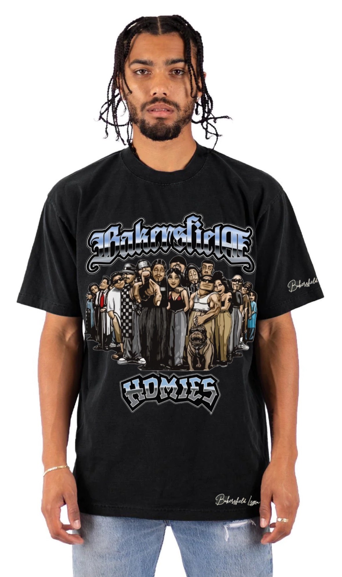 Bakersfield Homies - Premium Vintage Oversize Tee