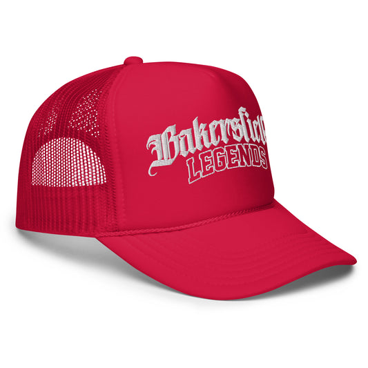 Bakersfield Legends Red Carpet Foam Trucker Cap